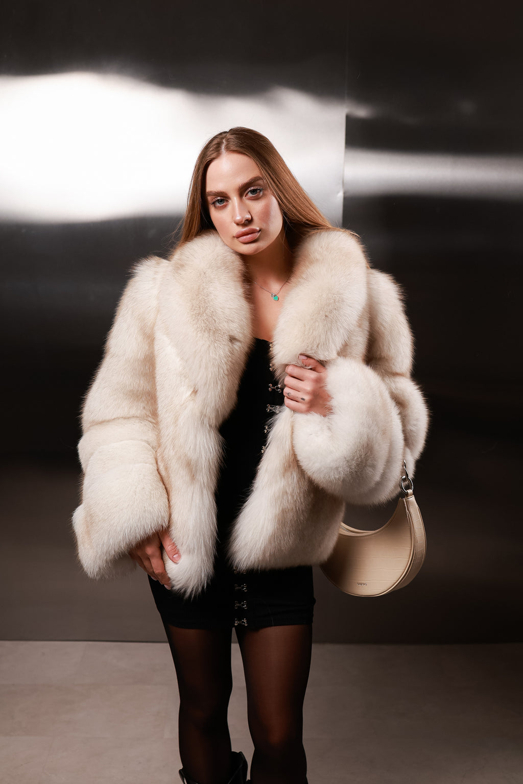 Фінський песець цільний беж, 57см