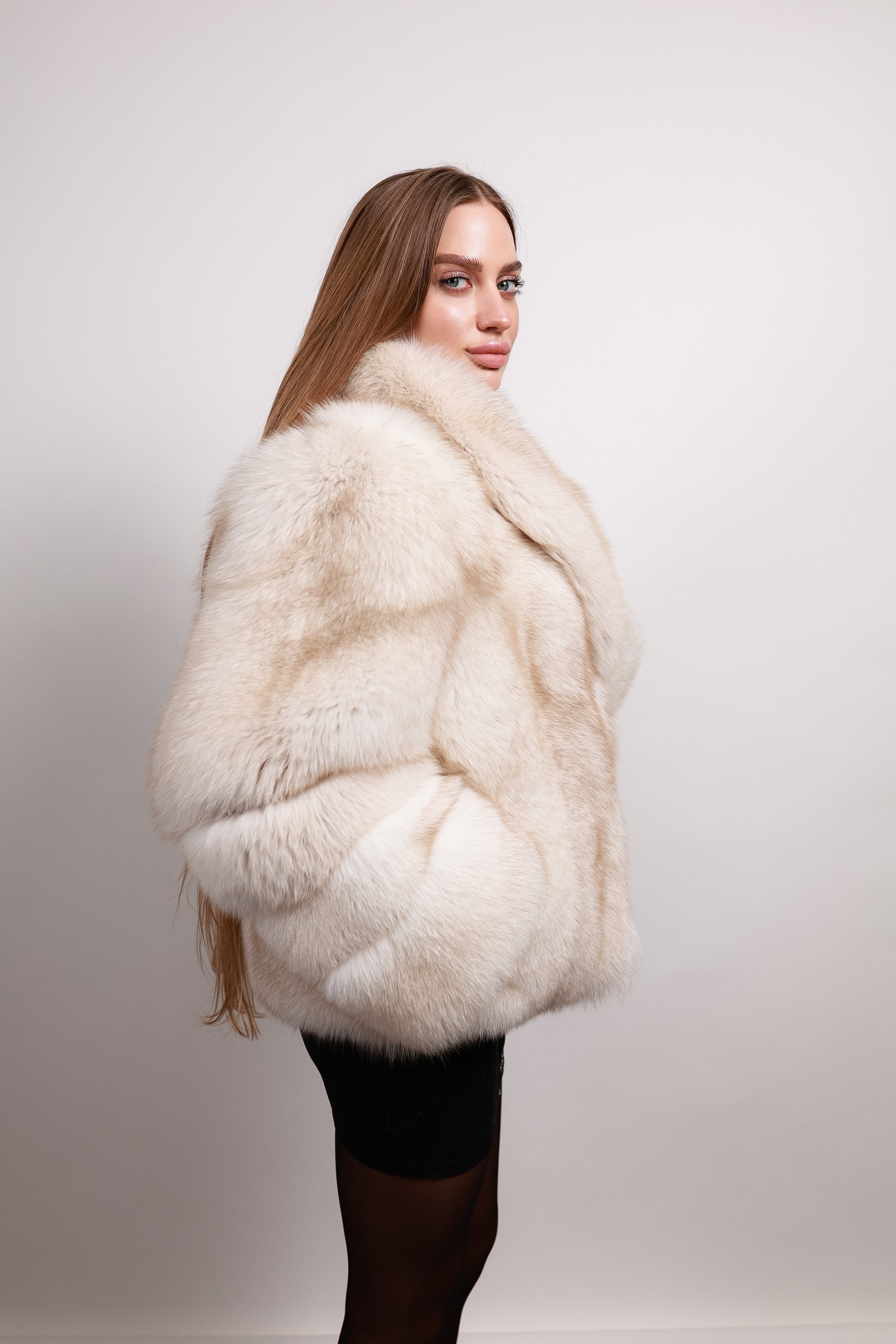 Фінський песець цільний беж, 57см