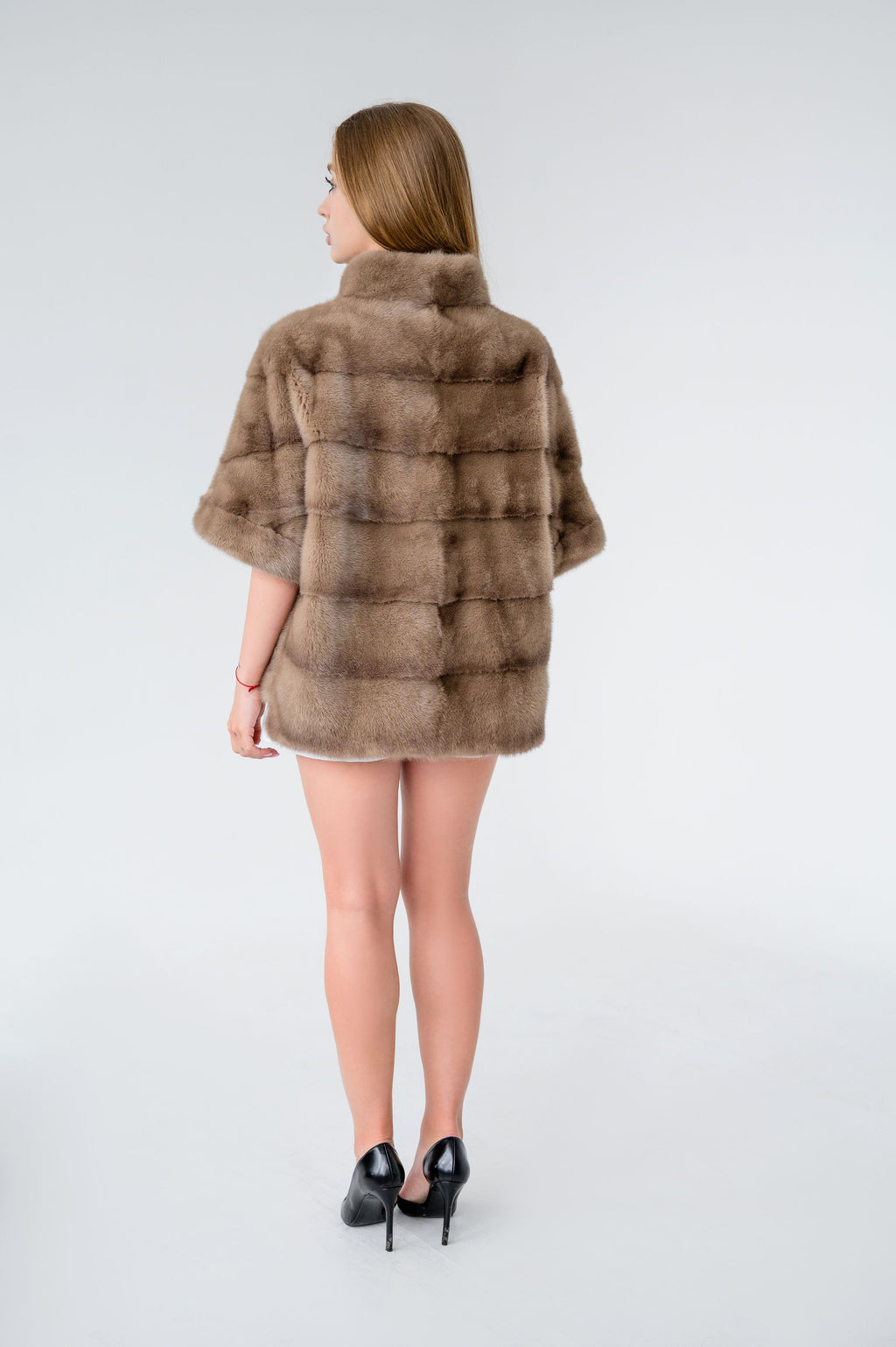 Куртка із хутра норки кольору Pastel – 62 см