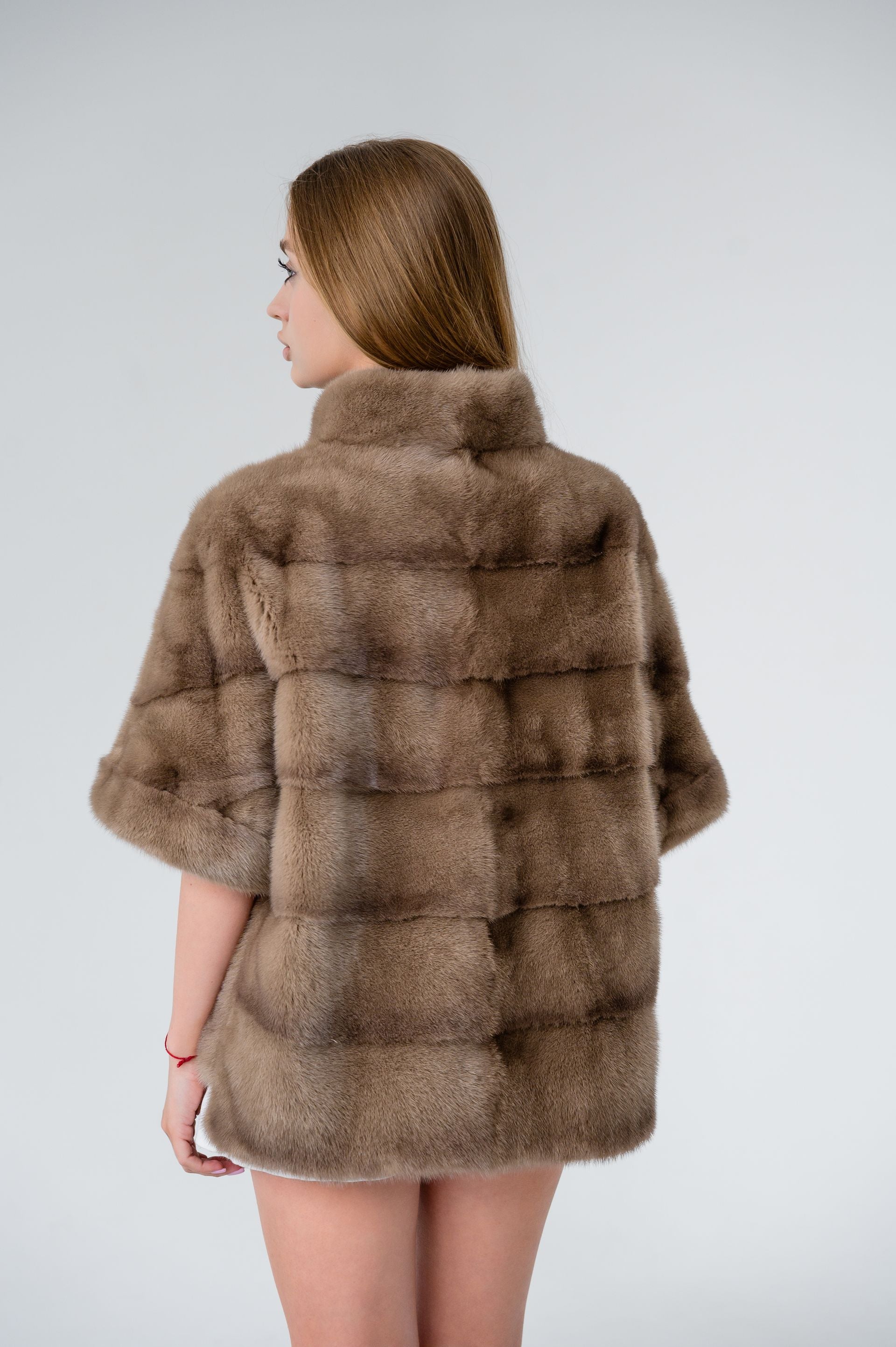 Куртка із хутра норки кольору Pastel – 62 см