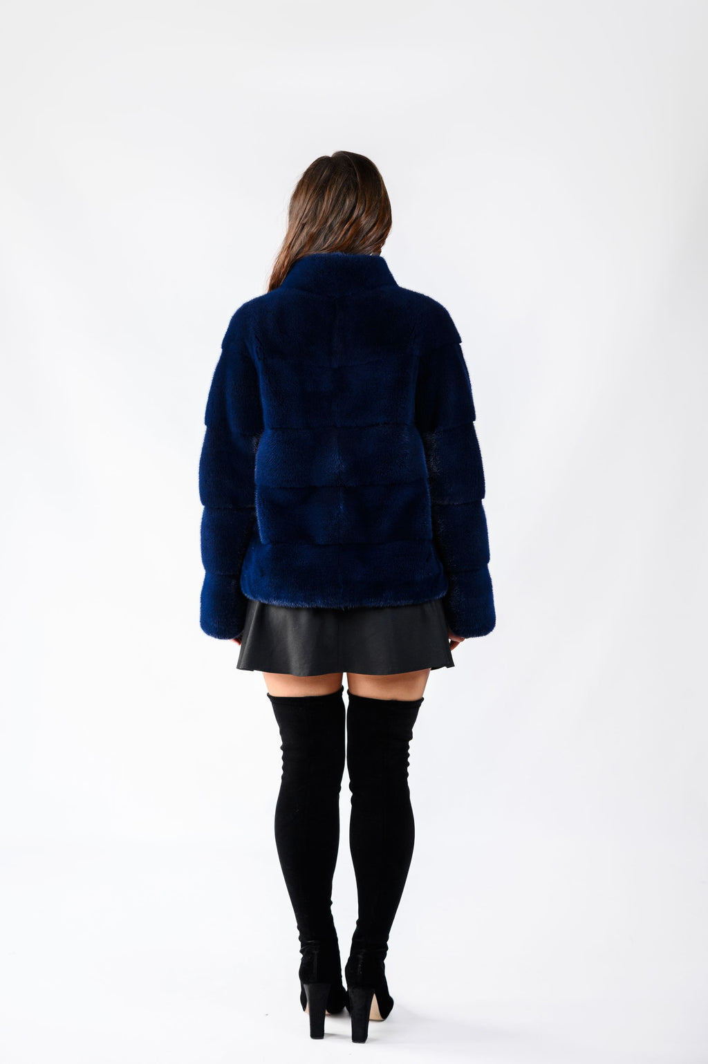 Шуба з хутра норки преміум класу,Греція — поперечка, 60 см