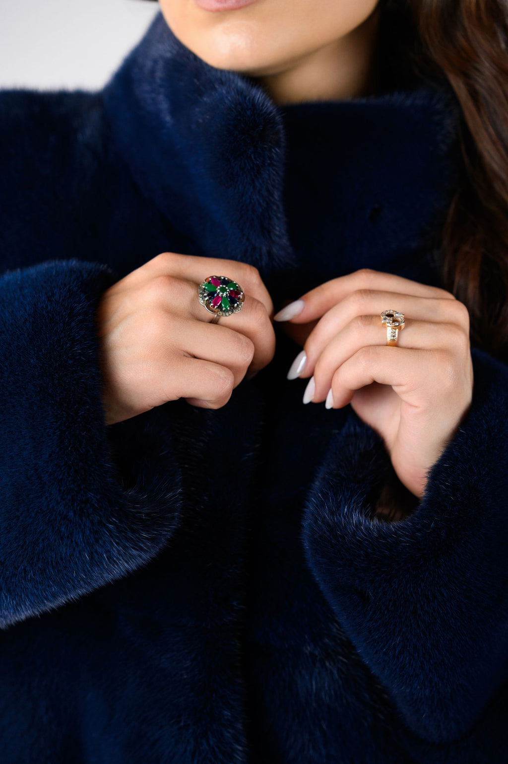 Шуба з хутра норки преміум класу,Греція — поперечка, 60 см