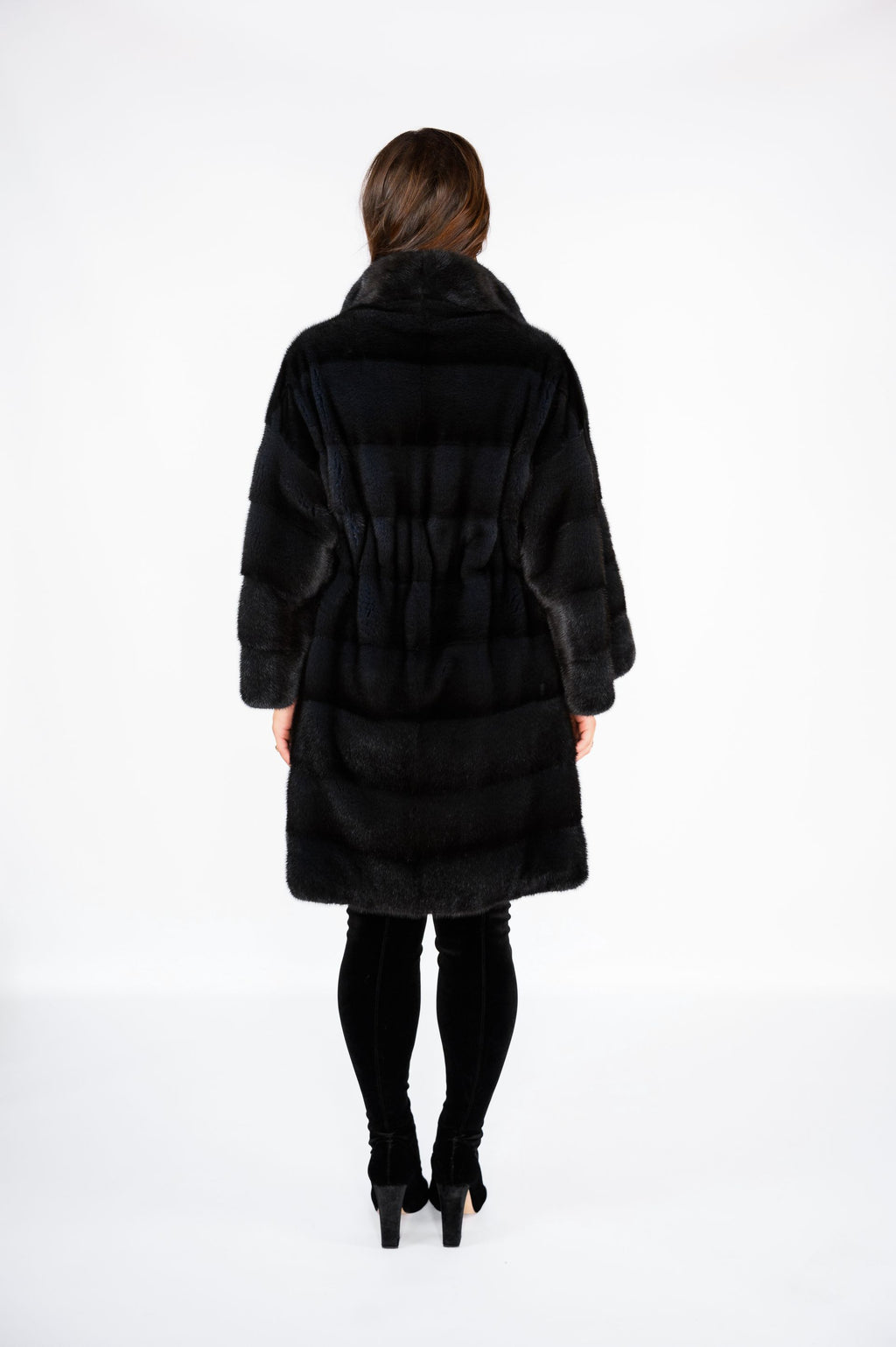 Шуба з норки преміум класу — колір “Аврора”, Manakas Frankfurt, 93 см