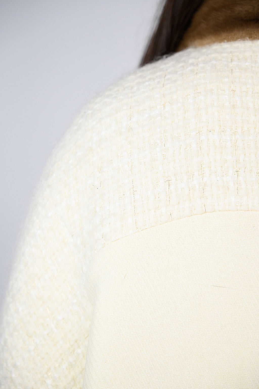 Пальто з італійського кашеміру з оздобленням норкою pastel— колір Perla, 125 см